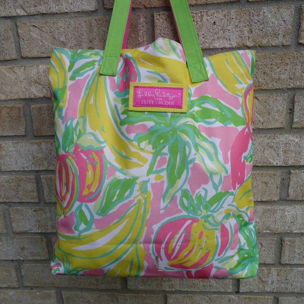 Lilly Pulitzer for Estée Lauder Fruit Print Tote